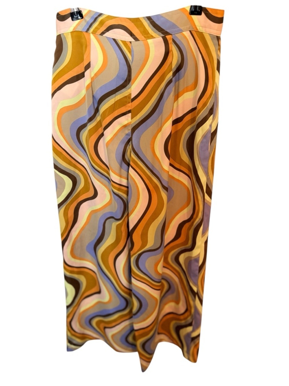 Urban Outfitters Retro Wave Print Wide Leg Pants Size S Y2K Groovy - Picture 9 of 10